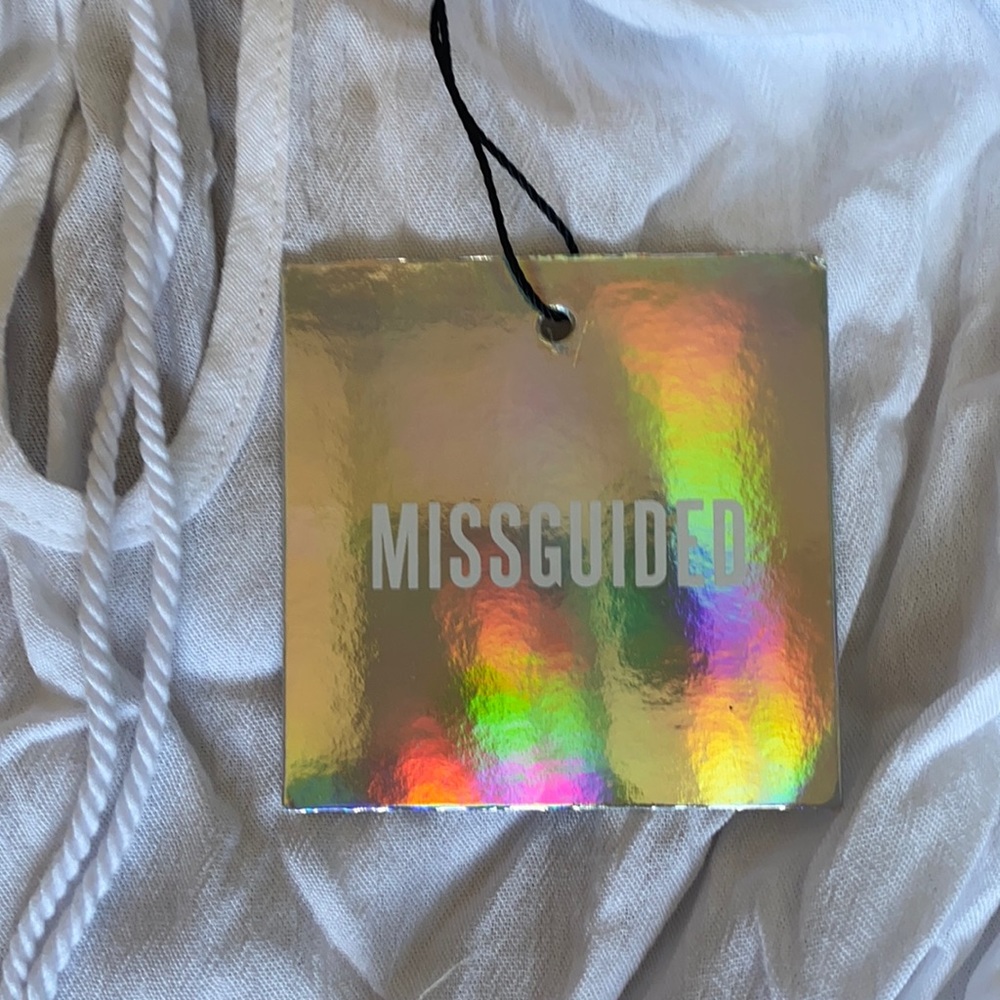 Misguided size 8 white dress brand new with tags